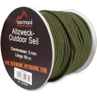 normani Seil Allzweck-Outdoor-Seil 5 mm x 60 m Chetwynd, Belastbar bis 250 Kg - Caravan, Zelt, Outdoor oder Boot