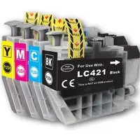 Gigao LC-421 XL Kompatibel Tintenpatronen Set für Brother MFC-J1010DW Tintenpatrone (Kompatibel für Brother MFC-J 1010 DW LC-421 XL, DW)