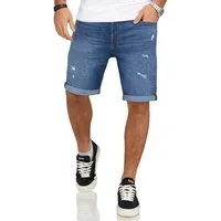 Jack & Jones Jeansshorts JJIRICK JJIINFINITY SHORTS Kurze Jeanshose im 5-Pocket-Stil Casual Denim Pants mit Waschung