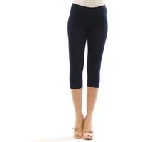 SYS Caprileggings Damen 3/4 Capri Leggings Leggins kurze Knie Hose Baumwolle
