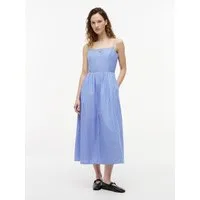 Tommy Jeans Trägerkleid TJW POPLIN STRAP MAXI DRESS EXT Baumwolle, schmale Träger