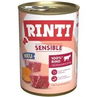 Rinti Sensible mit Rind + Süßkartoffel 400 g - 6 Stück, für: Hund