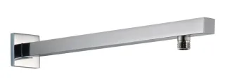 HSK Wandarm Eckig, gerade, mit Rosette, chrom, Ausladung 440 mm 1100062