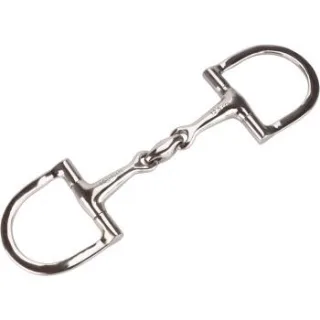 Equinate D-Ring Trense Edelstahl 16mm doppelt gebrochen 1,6 cm 11,5 cm