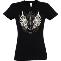 Youth Designz Print-Shirt Flügel Gitarre Damen T-Shirt mit modischem Print