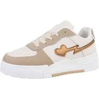 Ital-Design Damen Low-Top Freizeit Sneaker (86344919) Keilabsatz/Wedge Sneakers Low in Weiß