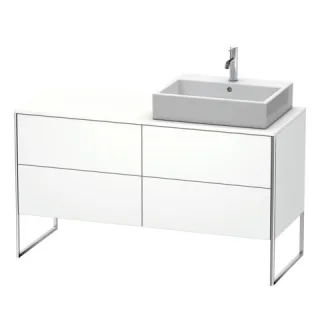 Duravit XSquare Konsolenwaschtischunterbau bodenstehend Weiß Matt 1400x548x778 mm - XS4923R1818 XS4923R1818