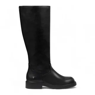Windsorsmith Damen-Stiefel aus schwarzem Kunstleder, kniehoch, Blessing