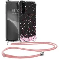 kwmobile Handyhülle Hülle für Samsung Galaxy A54 5G, Silikon Handyhülle mit Kette - Handykette Handyband