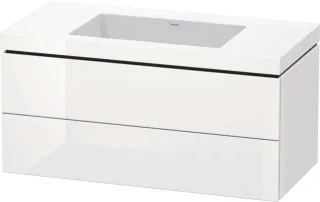 Duravit L-Cube c-bonded Set wandhängend Weiß Hochglanz 1000x480x500 mm - LC6928N8585 LC6928N8585
