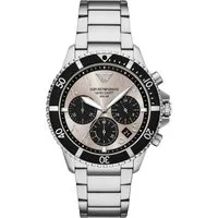 Emporio Armani Chronograph WORLD EXPLORER AR11722, Armbanduhr, Solar, Herrenuhr, Edelstahlarmband, analog, Tag
