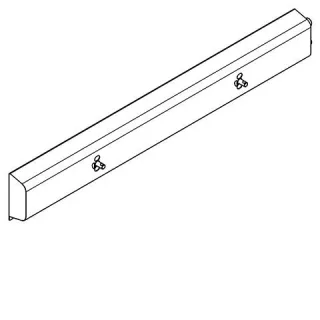 KWC Aquarotter Armatureneinheit, Edst., W.-Mont., 2 Waschplätze, 1200 mm, Wasser rechts, 2030070851 2030070851