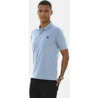 U.S. Polo Assn. Poloshirt USArrchie – Herren Classic Fit kurzarm mit Logo-Stickerei Mit Flachstrick-Kragen, Knopfleiste und elastischer Baumwollmischung