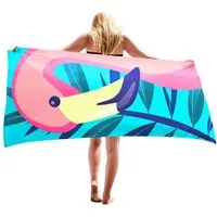 Diwzbyn Strandtuch 70x140 cm Strandlaken Strandhandtuch Mikrofaser Schnelltrocknend, (1-St), Leichtes, Sandfrei, Badetuch für Strand Schwimmen Sauna Camping