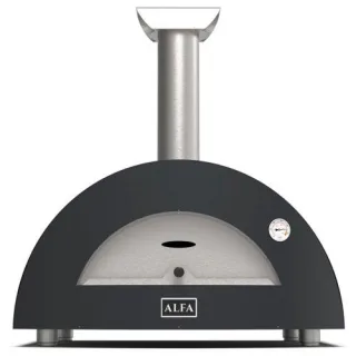 Alfa Forni Moderno 2 Pizze Holz Schiefer Grau
