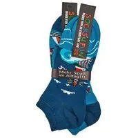 Socks 4 Fun Sneakersocken Sneaker Küstenglück 2er Bündel (2-er Bündel, 2-Paar, 2 Paar) lustiges Design