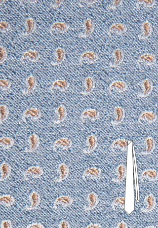 ROY ROBSON - Krawatte 65-60 0-60-16717-10050-00 light blue - Gr. - 50