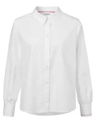 eiszeit - Bluse Hemdkragen 1/1 Arm Druck white/candy - Gr. - 48