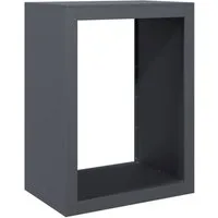 vidaXL Kaminholzregal Brennholzregal Anthrazit 60x40x80 cm Stahl