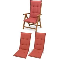 BURI Hochlehnerauflage Hochlehner Auflagen Sitzkissen Polster für Sessel Gartenstuhl Kissen, (2 St)