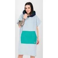 DEPROC Active Badeponcho PONCHINO HALIFAX WOMEN Umziehhilfe Strandponcho, Kapuze, ohne, Innenliegende Tasche zum Umziehen
