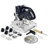 FESTOOL Akku-Kapp-Gehrungssäge SYMC 70 EB-Basic SYMMETRIC Akku Leistensäge 36 V (2 x 18 V) 216 mm