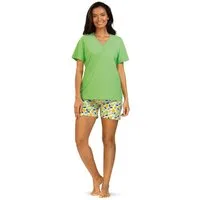 comtessa Shorty Summer Whisper (Set, 2 tlg., 2-teilig) Damen Pyjama 2-teilig Shorts Baumwolle große Größen