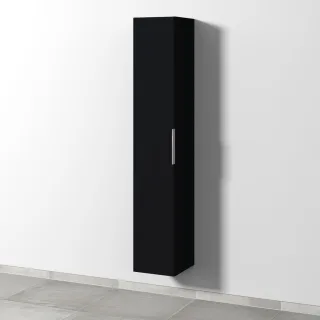 Sanipa 3way Hochschrank mit 1 Tür, Schwarz-Matt UF10608