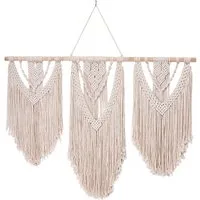 Agger Wanddekoobjekt Makramee-Wandbehang (Groß), Boho-Wanddeko, Großformatige Wandkunst, Wanddekoration für das Wohnzimmer