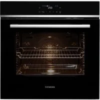 SIEMENS Pyrolyse Backofen iQ300 HB571ABS3, mit Teleskopauszug nachrüstbar, Automatische Selbstreinigung & einfache Steuerung dank LED-Bedienung