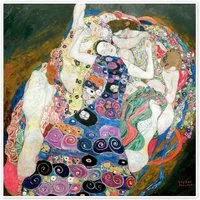 Posterlounge Wandbild Die Mädchen, Gustav Klimt, erhältlich als Poster, Leinwandbild, Wandsticker oder Acrylglasbild