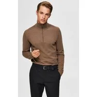 Selected Troyer SLHBERG HALF ZIP CARDIGAN NOOS Baumwolle, regular fit