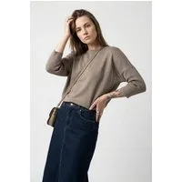 Saint Tropez Rundhalspullover A2561, MilaSZ R-Neck Viskosemischung, Casual fit