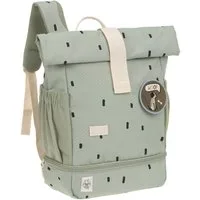 LÄSSIG Kinderrucksack Happy Prints, Mini Rolltop, Light Olive