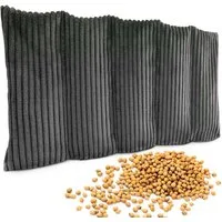 Amilian Kirschkernkissen 55x20 cm Körnerkissen 100% Kirschkerne - Nacken Schulter Mikrowelle, Wärme- und Kältekissen, für Nacken, Schulter, Rücken und Bauch