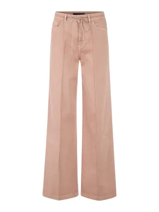 Marc Cain Collections - Jeans WARRI Wide Fit mit Strasskordel warm taupe new - Gr. - 38