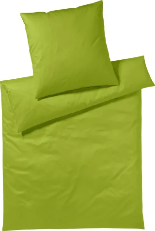 Yes for Bed Bettwäsche "Pure & Simple Uni in Gr. 135x200, 155x220 oder 200x200 cm" 2 Stk. Bettwäsche aus Baumwolle, zeitlose Bettwäsche mit seidigem Glanz
