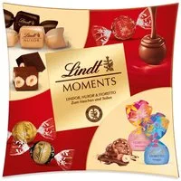LINDT Schokolade Moments 223g Schachtel Schokolade Pralinen Mischung Geschenk Box
