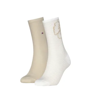 Tommy Hilfiger Socken "TH WOMEN SOCK 2P FLOWER STRIPE" 2 Paar