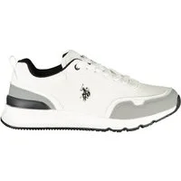 U.S. GRAND POLO Sneaker Weißer Herren-Sneaker mit Kontrastdetails und