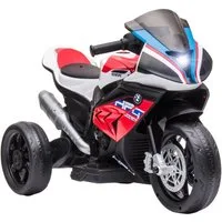 HOMCOM Elektro-Kindermotorrad Elektromotorrad, 3 Musikmodi, 2.5km/h, Belastbarkeit 30 kg, (1-tlg), 82.5L x 42B x 54H cm