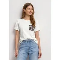 STREET ONE T-Shirt aus Jersey in Unifarbe