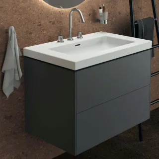 Ideal Standard Extra Waschtisch T436401 3 Hahnlöcher, mit Überlauf, 810 x 510 x 150 mm, weiß