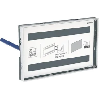 Geberit Abdeckplatte Omega flächenbündig, mit Sichtrahmen, 115088001 115088001