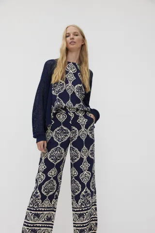 THE FASHION PEOPLE - Open cardigan knitted dark ocean - Gr. - M