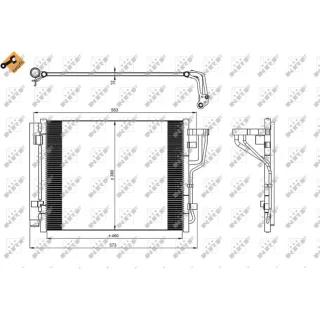 NRF Klimakondensator + Trockner Hyundai Elantra I30 Kia Ceed Pro 35986