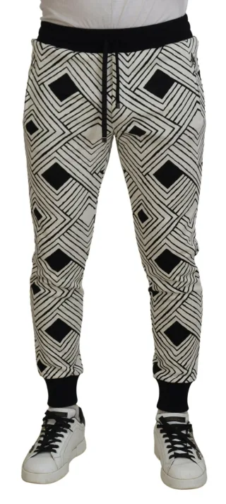 Geometrische Druck Jogginghose Pan74757