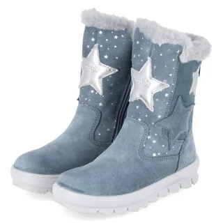 Superfit Winterstiefel FLAVIA - Gr. 28 - Blau - Leder & Textil