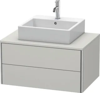 Duravit XSquare Konsolenwaschtischunterbau wandhängend Betongrau Matt 800x548x400 mm - XS491000707 XS491000707