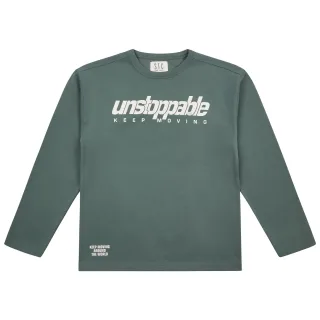 STACCATO - Kn.-Sweatshirt, oversized deep green - Gr. - 140